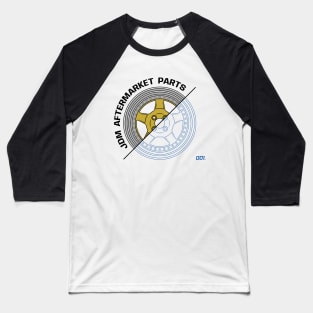 Gold JDM Wheels V1 Baseball T-Shirt